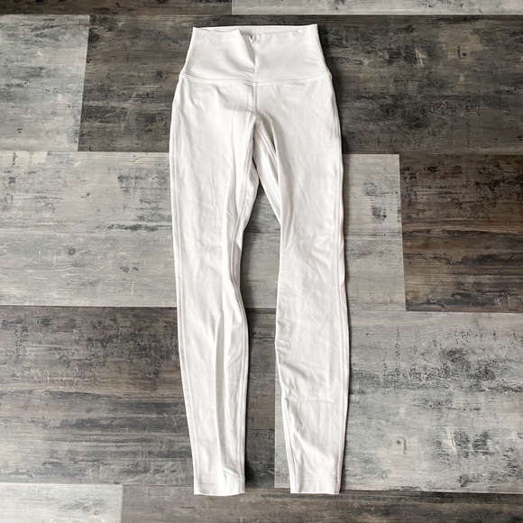 Off White Lululemon Align Leggings 28 - Picture 2 of 4